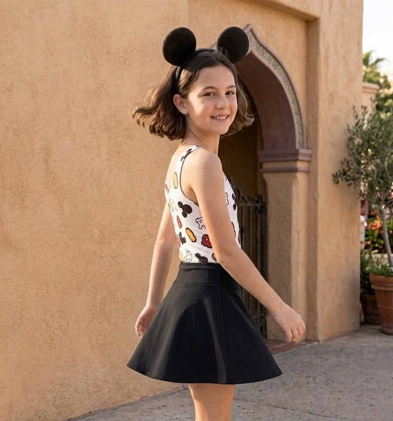 Girls Magic Mouse Performance Seamless Tank + Skirt Set