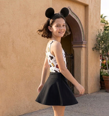 Girls Magic Mouse Performance Seamless Tank + Skirt Set