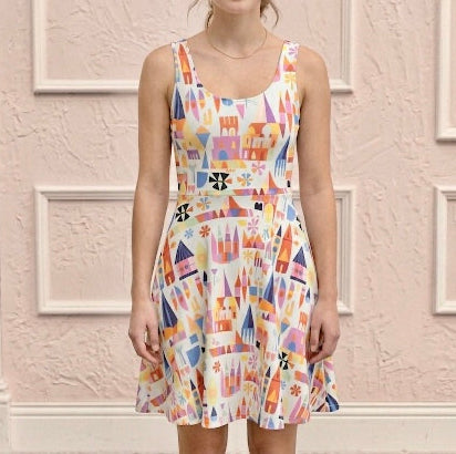 Women’s Mouse Small World Performance Twirl Dress