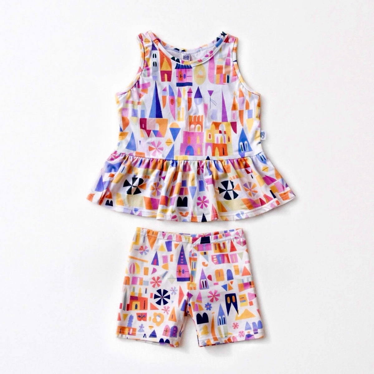 Small World | Girls Clubhouse Cotton™ Belle Tank + Optional Bottoms