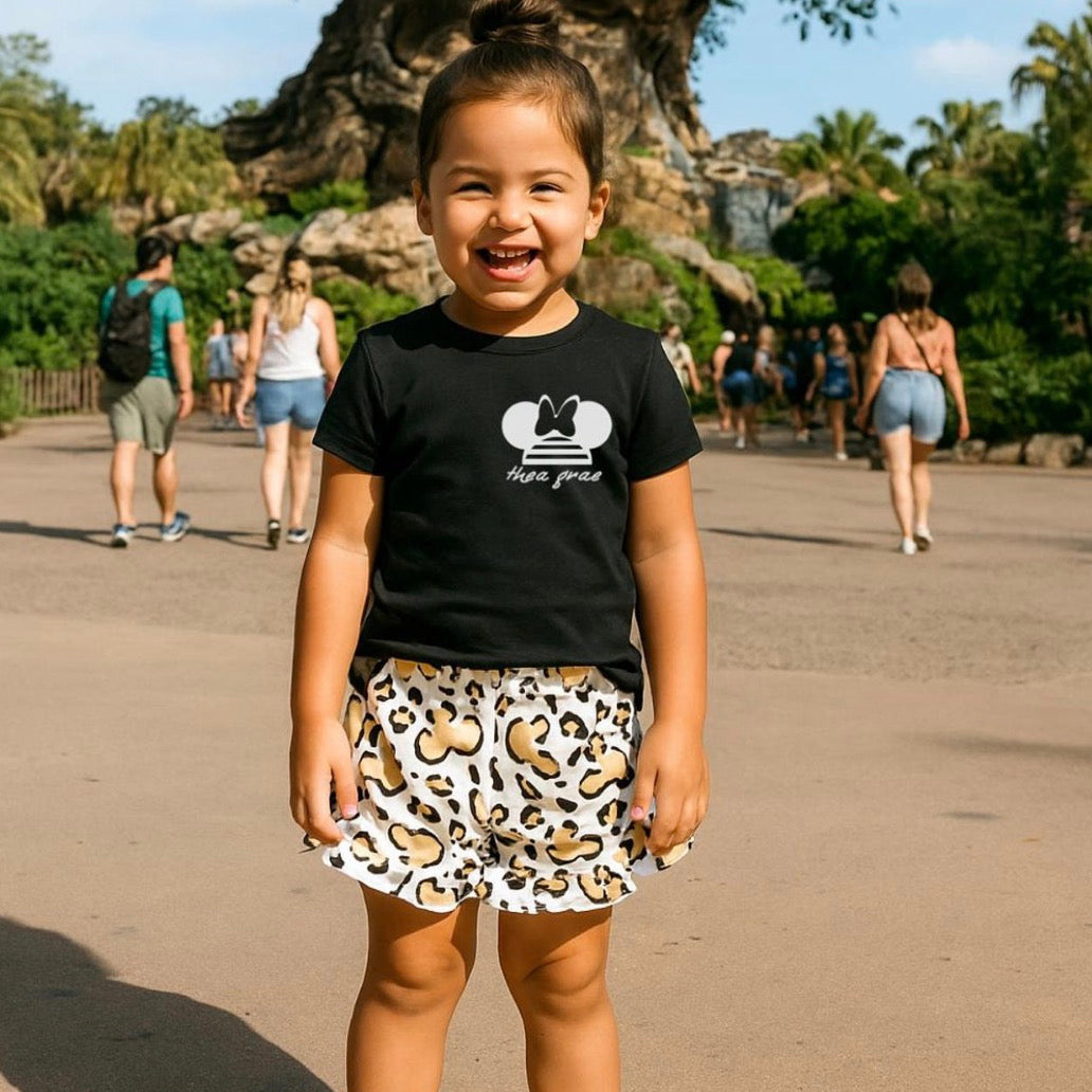 Kids Customizable Mouse Safari Graphic Tee & Optional Bottoms