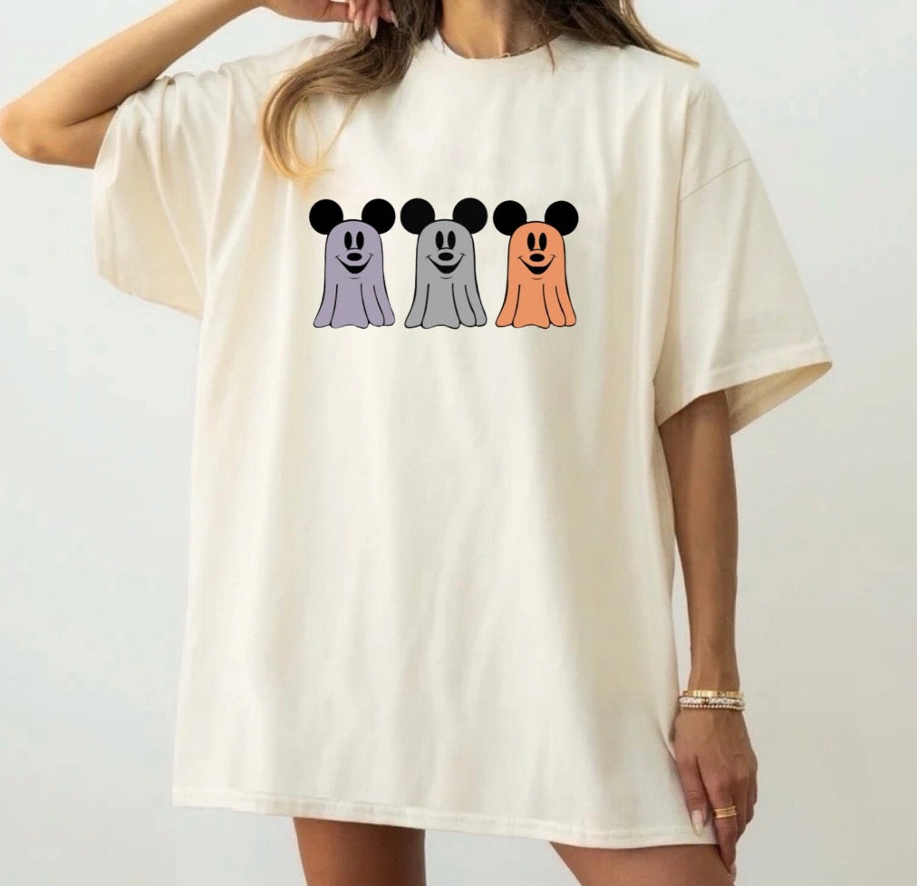 Three Mouse Ghosts Family Graphic Tee
