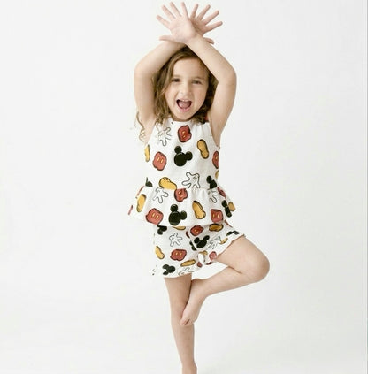 Kids Handcrafted Magic Mouse Peplum Tank & Optional Bottoms