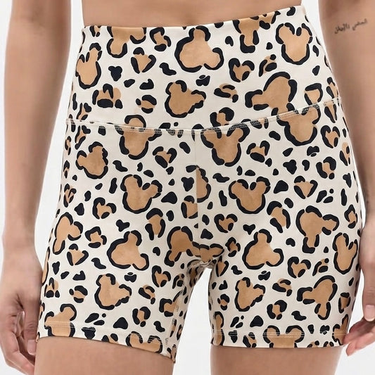 Adult Handcrafted Cheetah Safari Bike Shorts