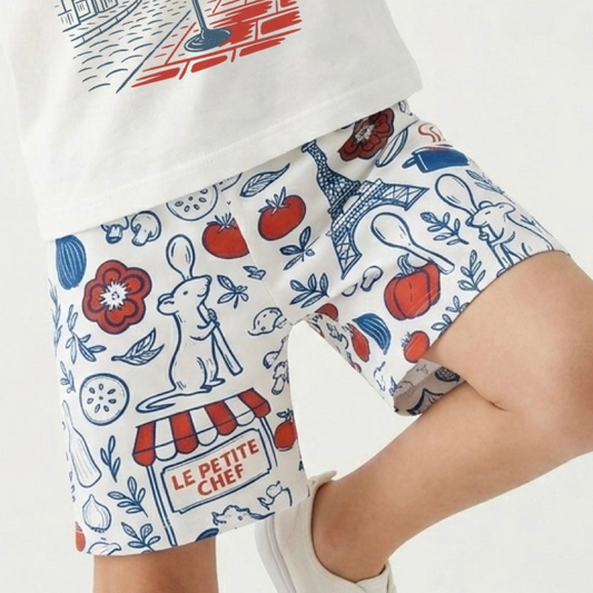 Kids Handcrafted Le Petite Market Crew Shorts