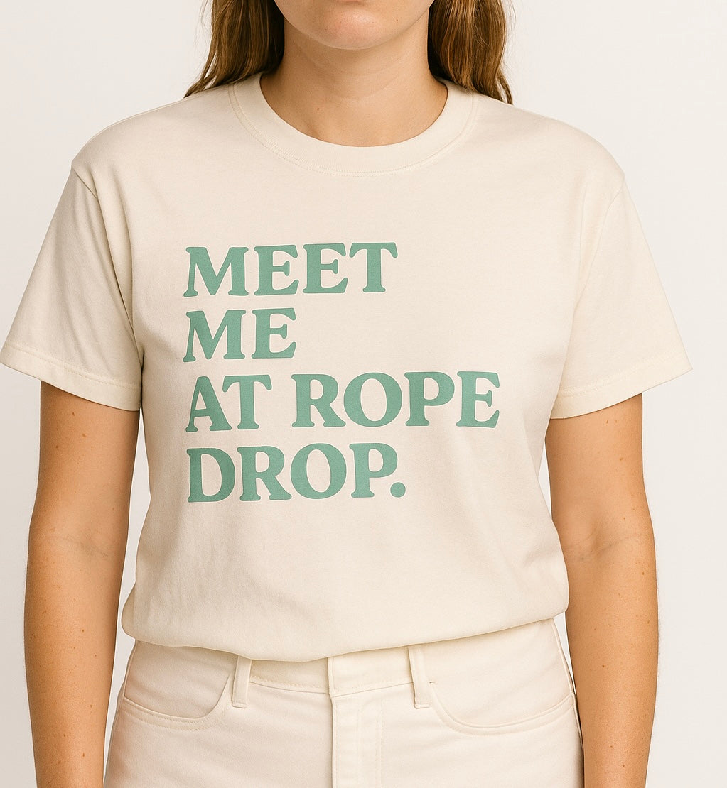 Meet Me At Rope Drop Adult Graphic Tee