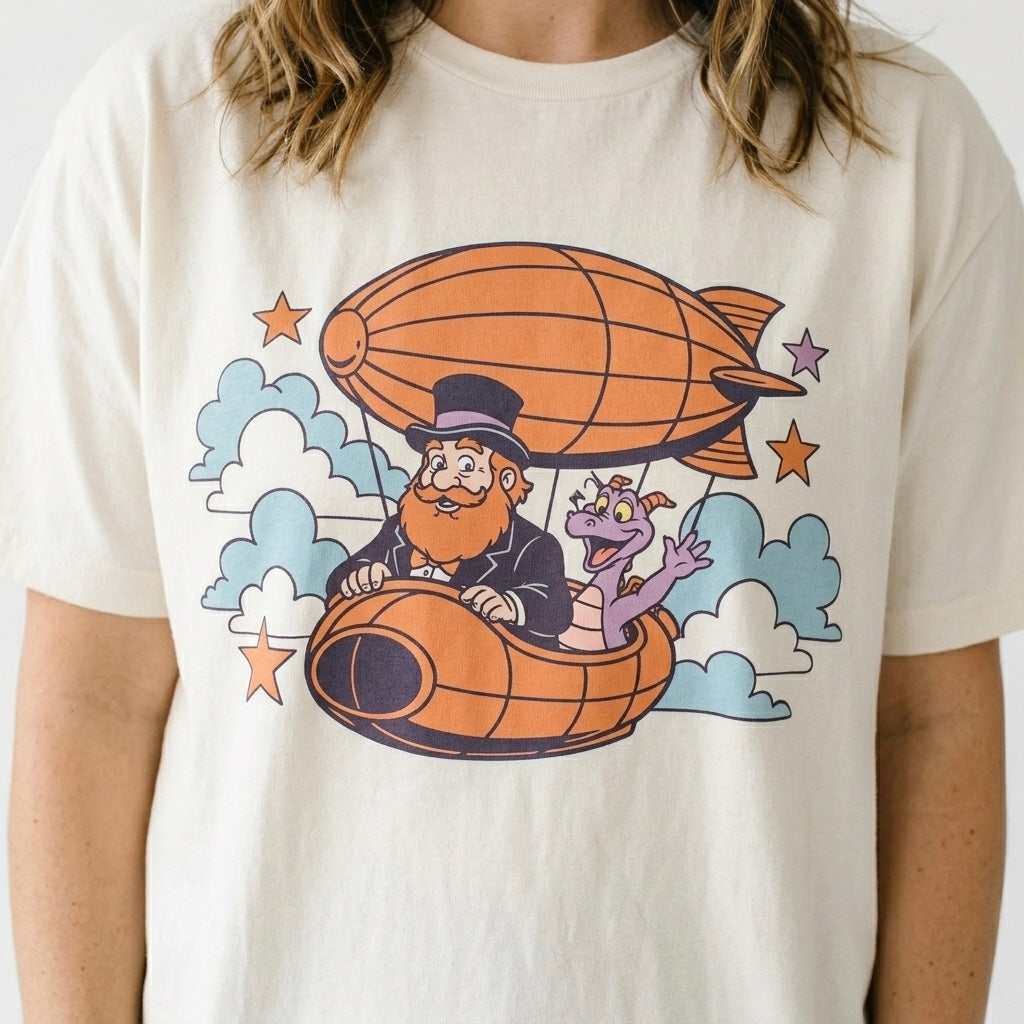 Figment and Dreamfinder Adult Graphic Tee