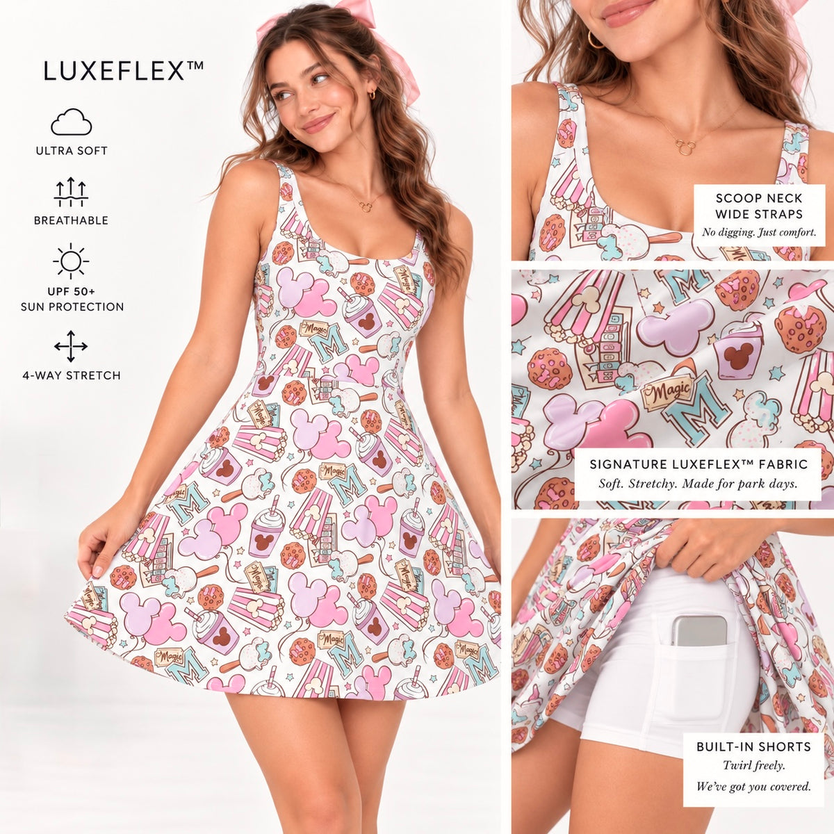 Pink Park Treats | Women’s Luxeflex™ Parkside Dress