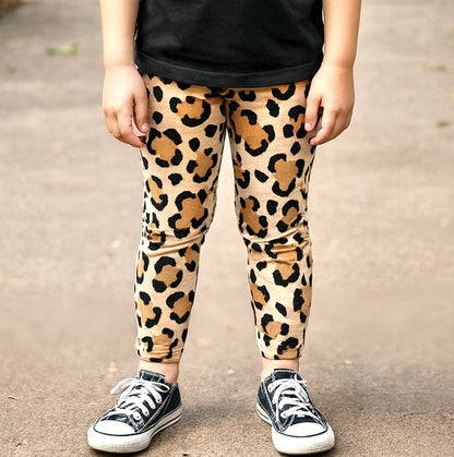 Kids Handcrafted Cheetah Safari Leggings