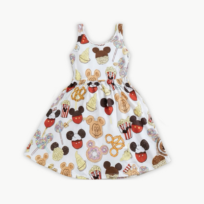 Kids Handcrafted Magical Snacks Twirl Dress