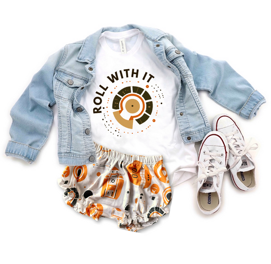 Kids Space Driod Graphic Tee & Optional Bottoms