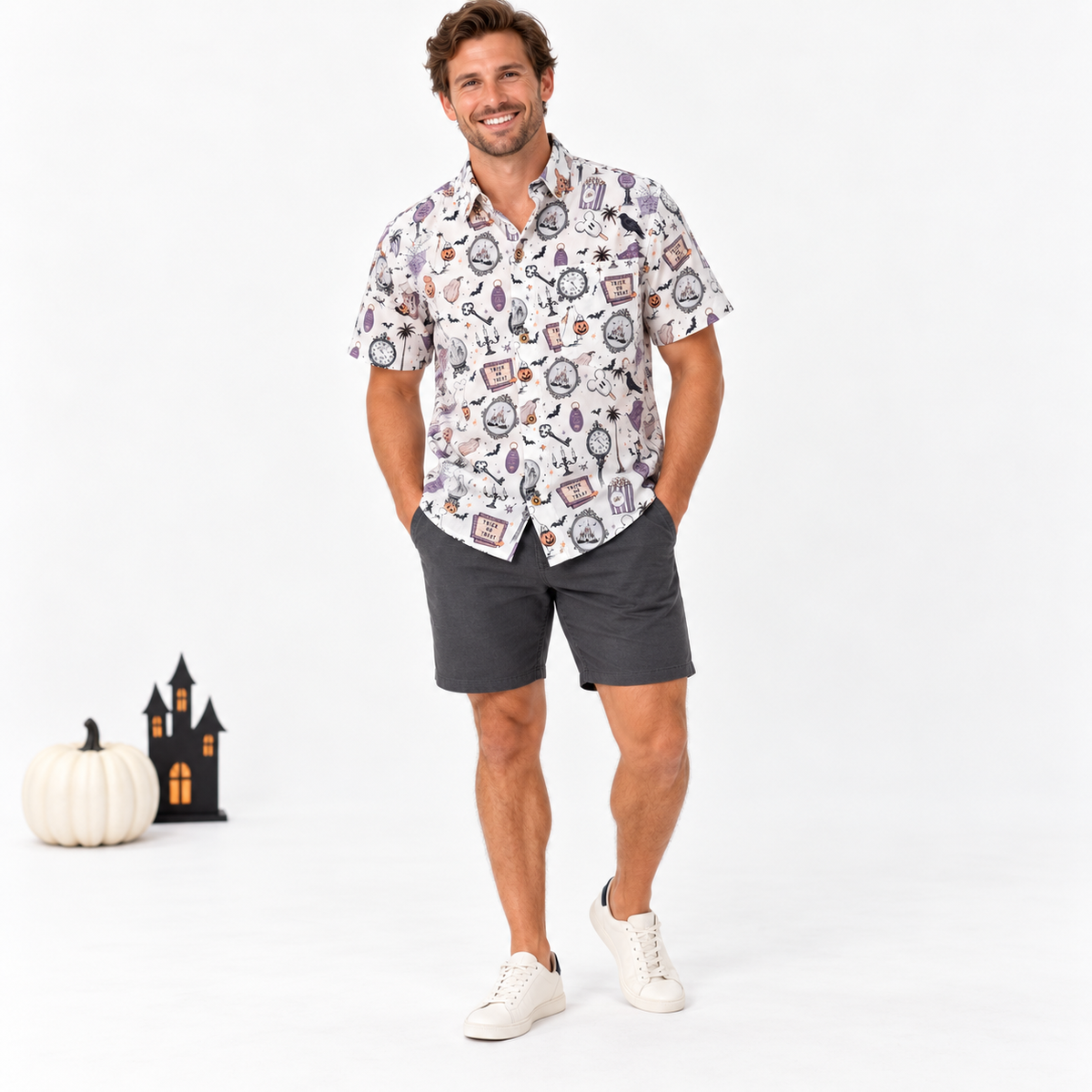 Happy Haunts | Men’s Resortech™ Button-Down