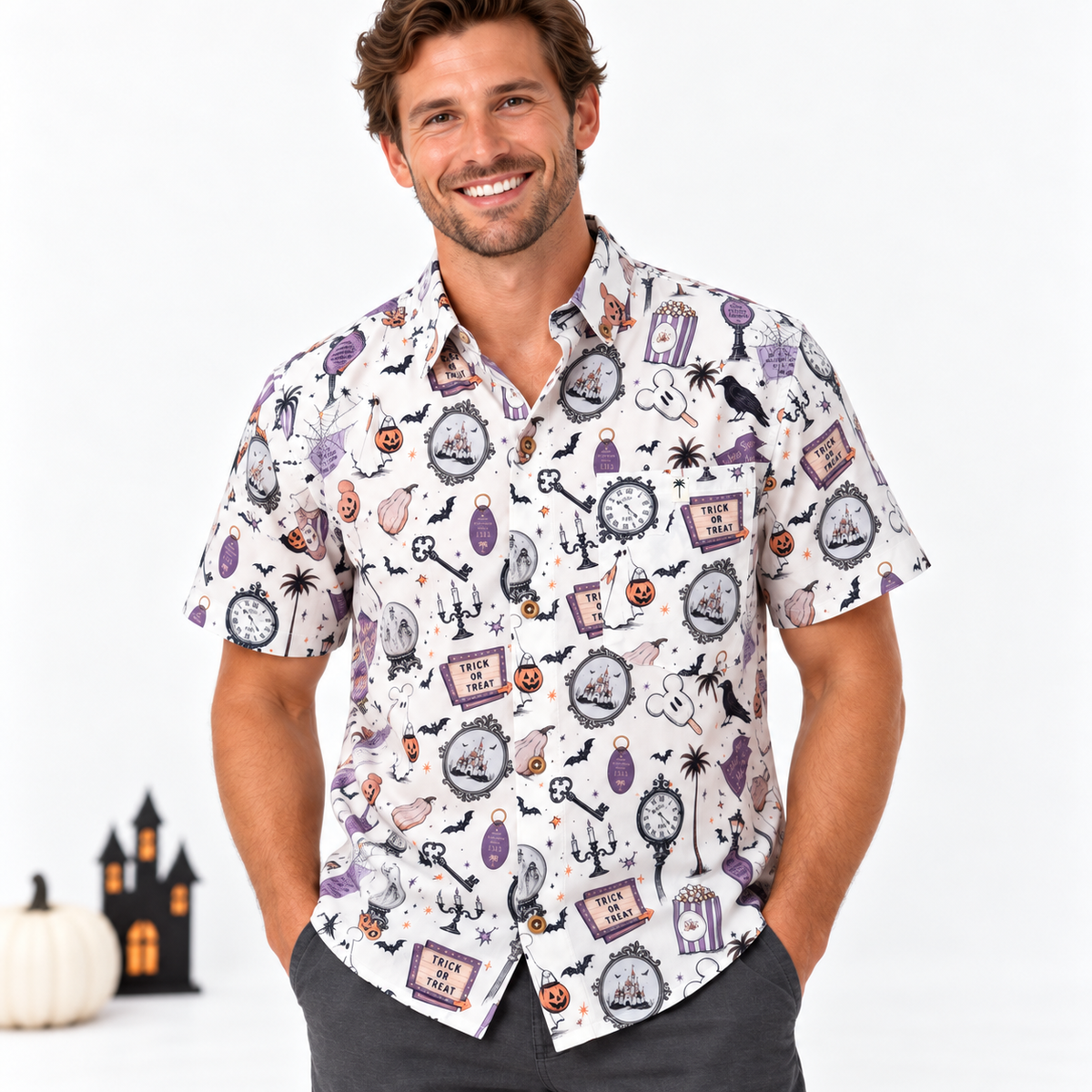 Happy Haunts | Men’s Resortech™ Button-Down