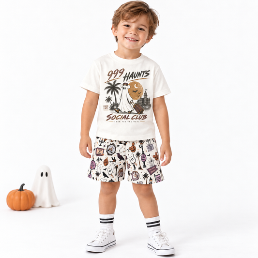 Happy Haunts | Kids Clubhouse Cotton™ Crew Shorts