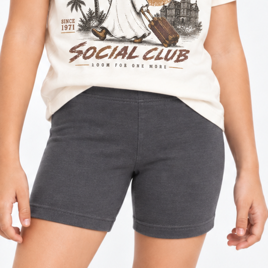 Ash | Kids Core Cotton Bike Shorts