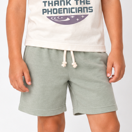 Sage | Kids Core Cotton Crew Shorts