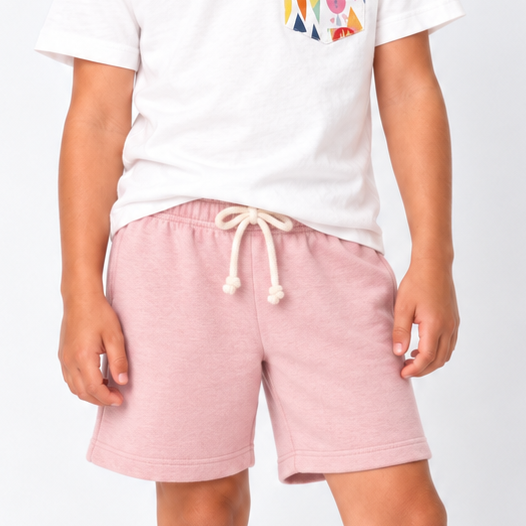 Petal | Kids Core Cotton Crew Shorts