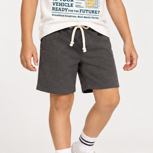 Ash | Kids Core Cotton Crew Shorts