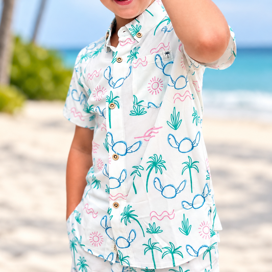 The Ohana Project | Boys Resortech™ Button-Down