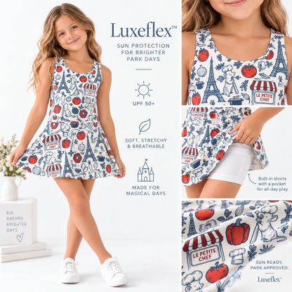 Le Petite Market | Girls Luxeflex™ Performance Tank + Optional Matching Skirt