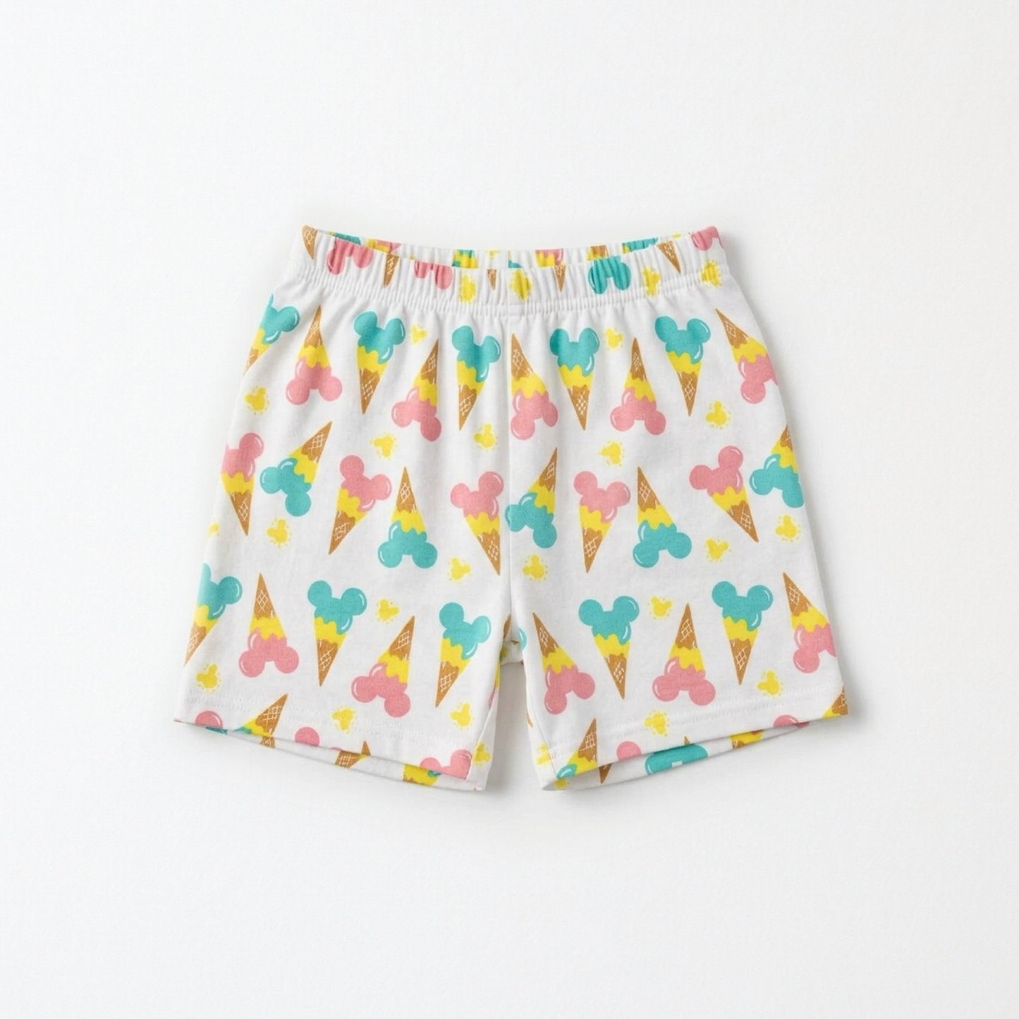 Kids Handcrafted Mouse Ice Cream Crew Shorts