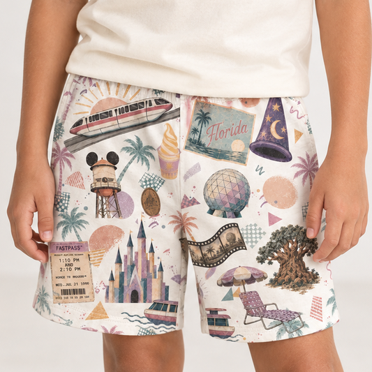 Park Hopper | Kids Clubhouse Cotton™ Crew Shorts