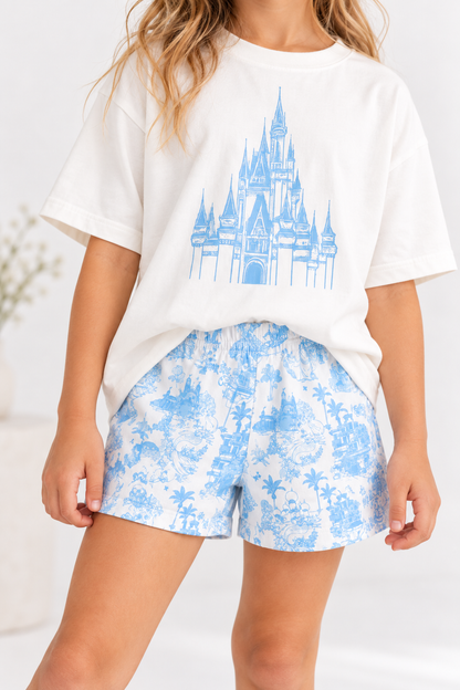 Princess Toile | Girls Clubhouse Cotton™ Breezy Shorts