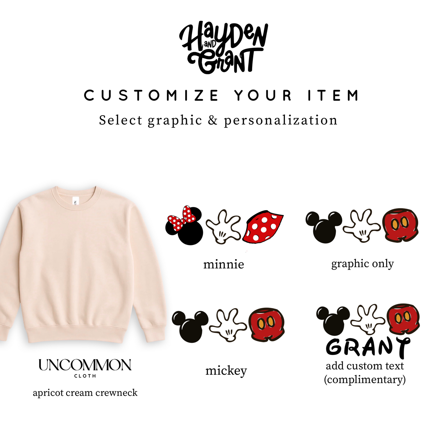 Handcrafted Magic Mouse Family Sweatshirt