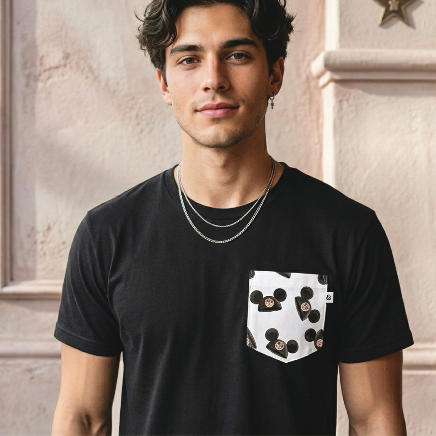 Adult Mouse Hats Pocket Tee Family Graphic Tee