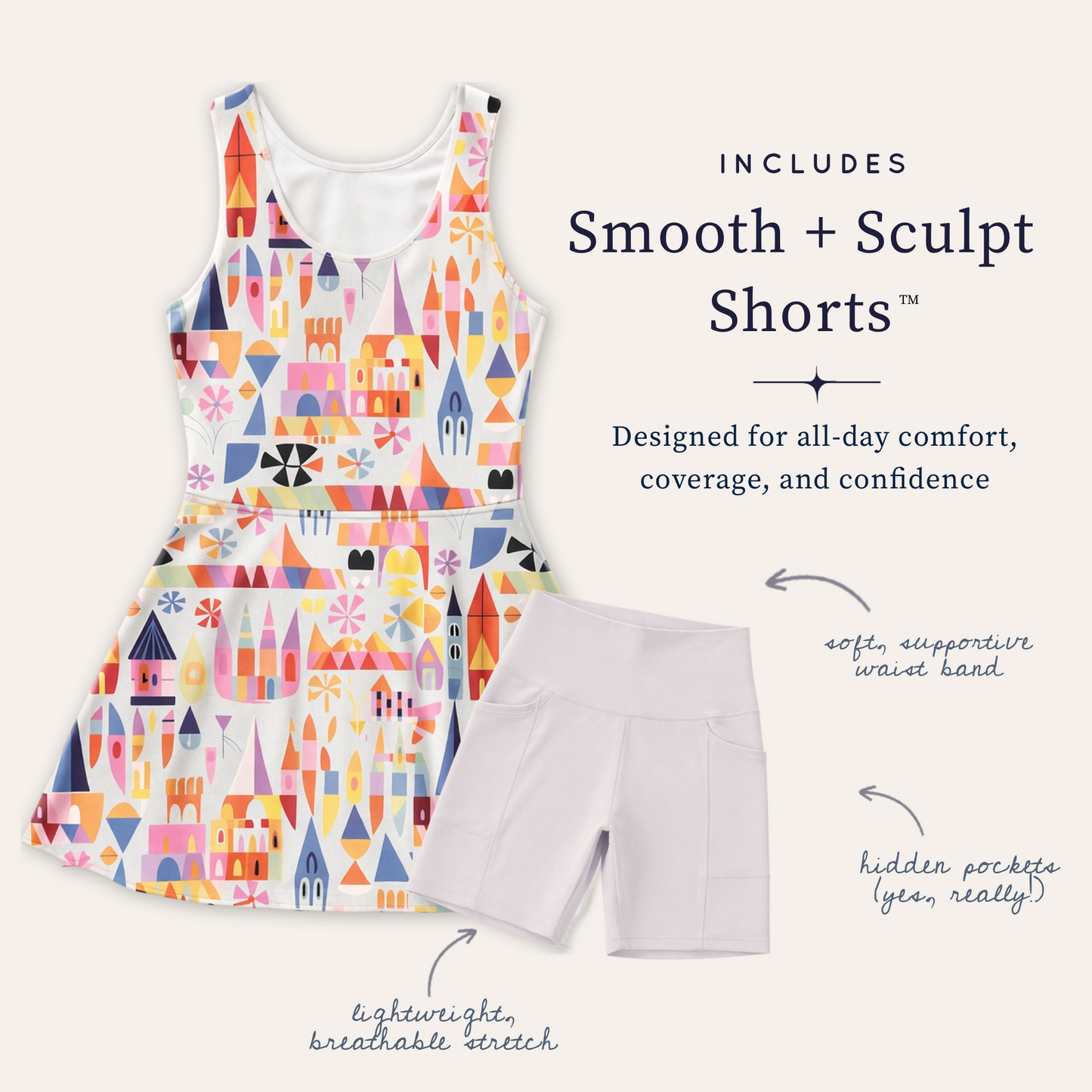 Women’s Mouse Small World Performance Twirl Dress