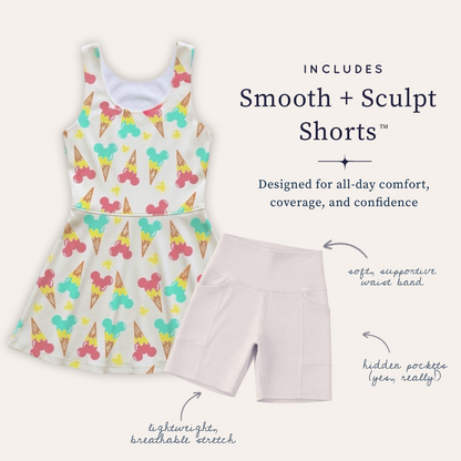 Women’s Mouse Ice Cream Performance Twirl Dress