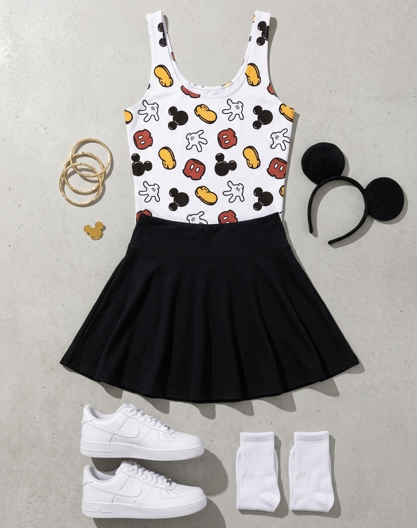 Women's Magic Mouse Performance Seamless Tank + Skirt Set