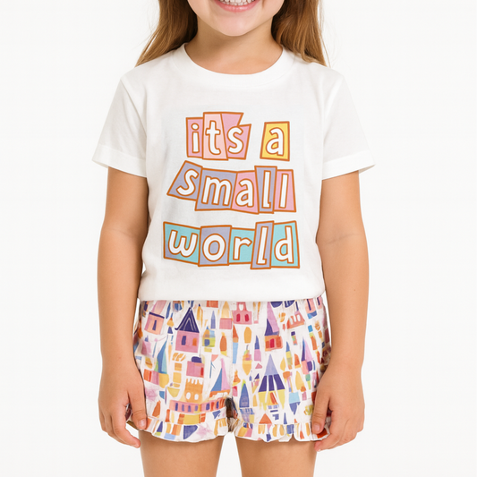 Kids Small World Graphic Tee & Optional Bottoms