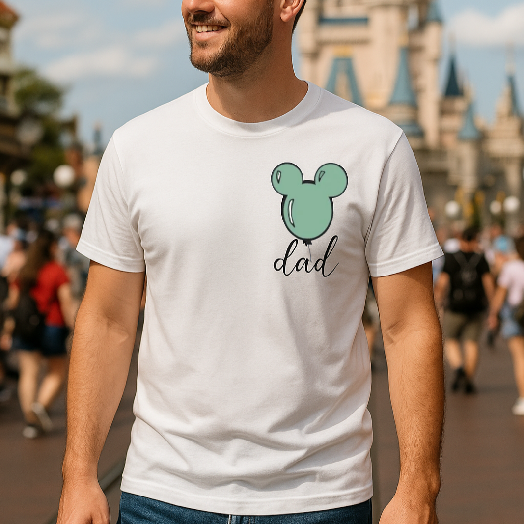 Mouse Balloon Customizable Family Graphic Tee