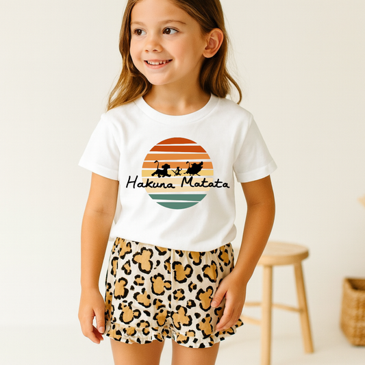 Kids Handcrafted Hakuna Matata Graphic Tee & Optional Bottoms