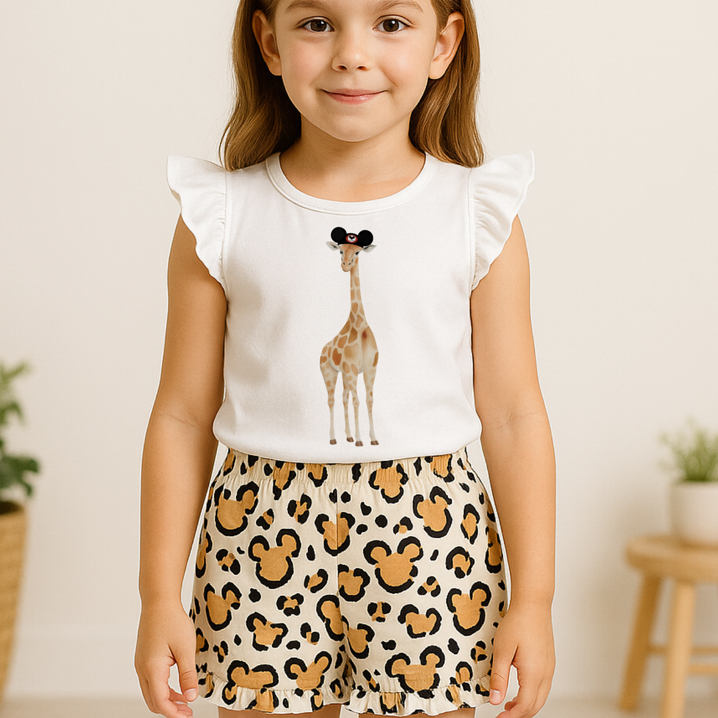 Kids Born to be Wild Customizable Flutter Sleeve Top & Optional Bottoms