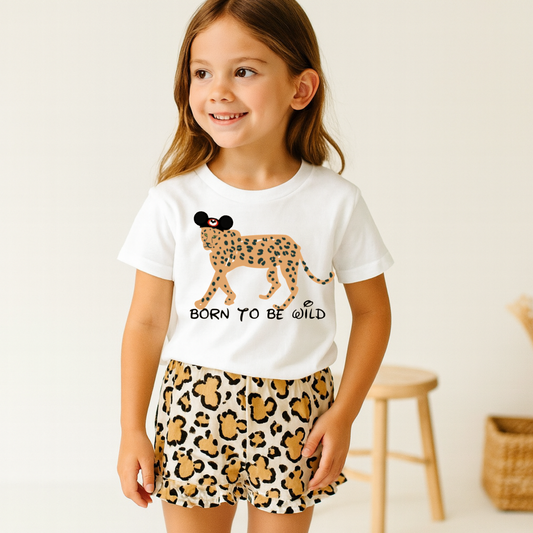 Kids Handcrafted Born To Be Wild Graphic Tee & Optional Bottoms