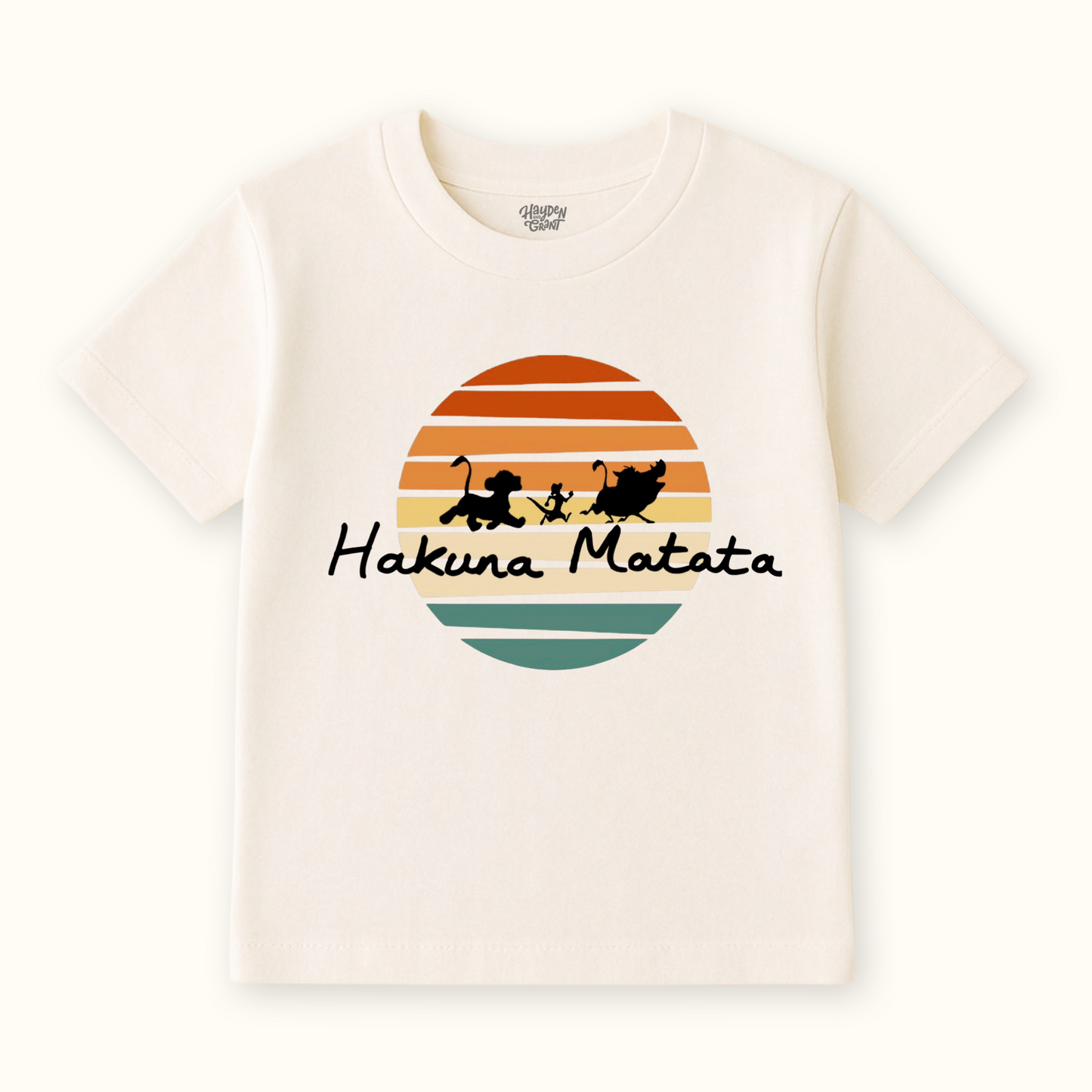 Kids Handcrafted Hakuna Matata Graphic Tee & Optional Bottoms