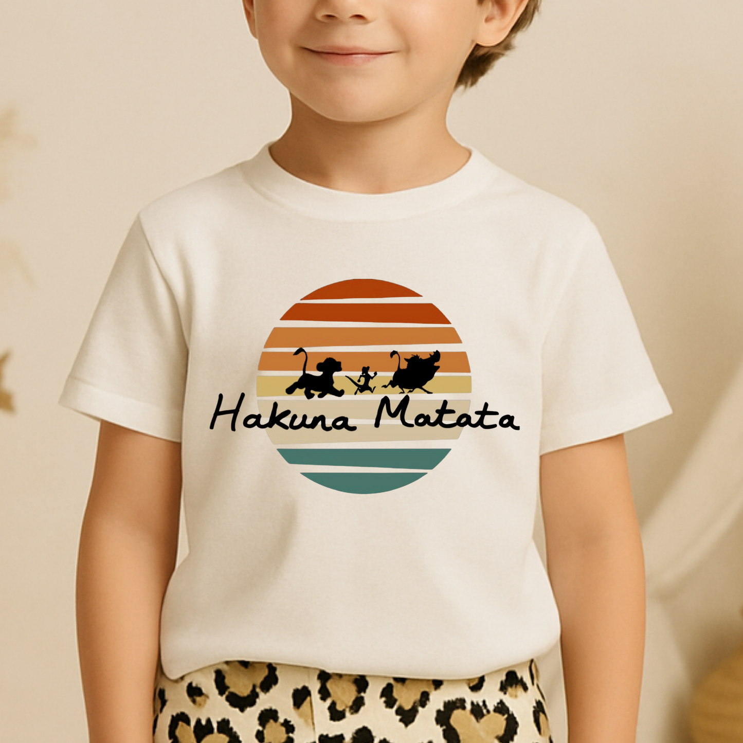 Kids Handcrafted Hakuna Matata Graphic Tee & Optional Bottoms