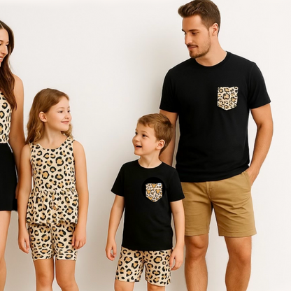 Safari Pocket Tee Family Graphic Tee | Black