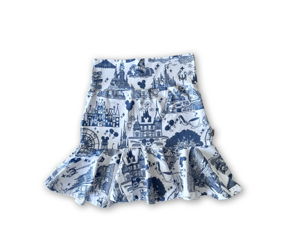 Adult Handcrafted Park Toile Tennis Skirt