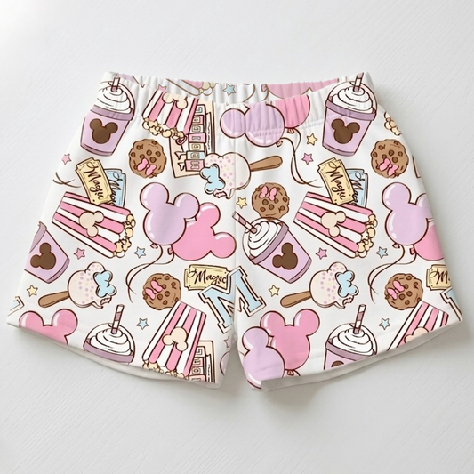 Adult Pink Park Treats Essential Cotton Breezy Shorts