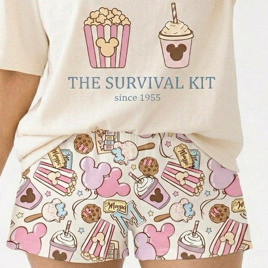 Adult Pink Park Treats Essential Cotton Breezy Shorts