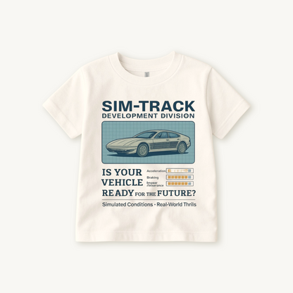 Kids Vintage Test Track Sim Track Family Graphic Tee