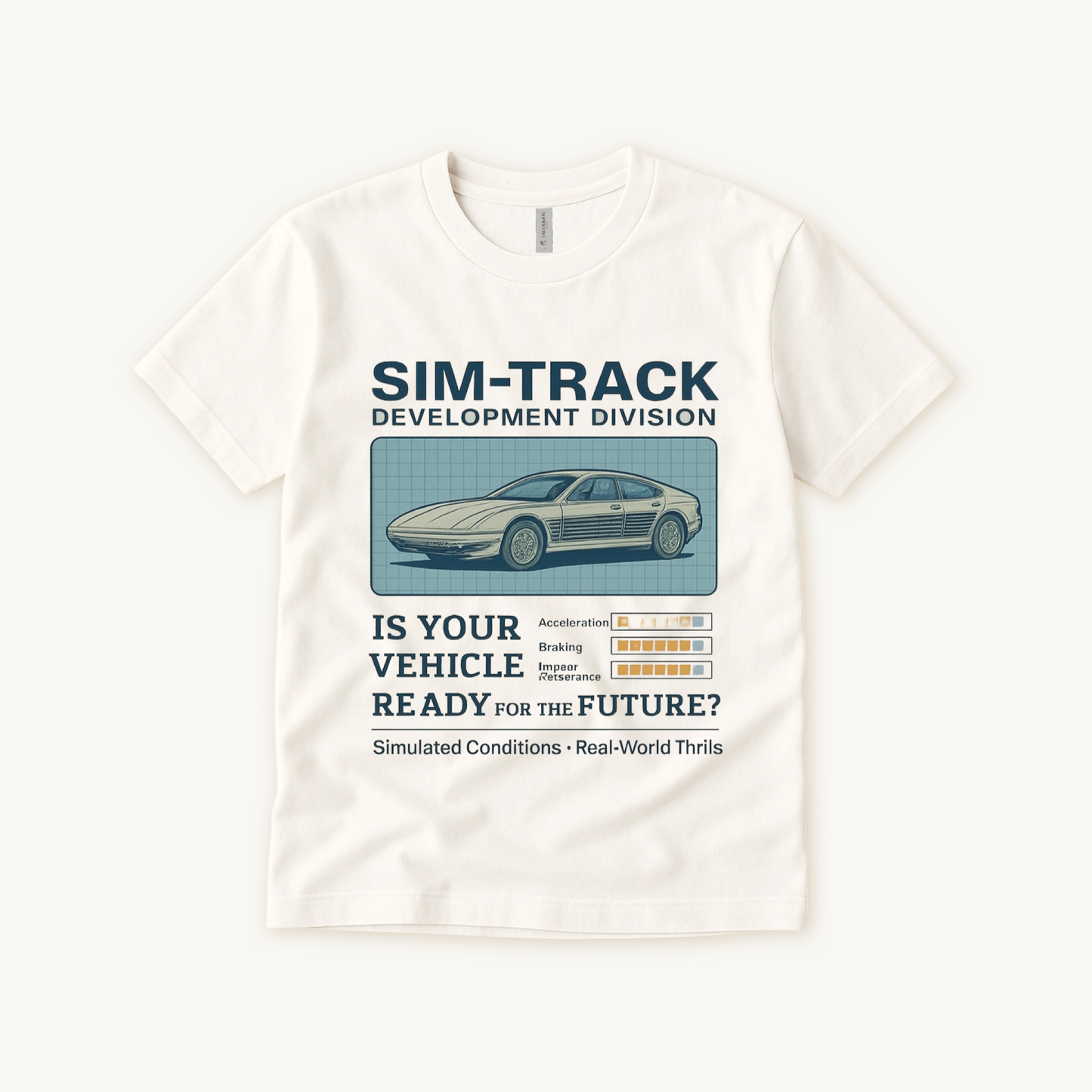 Kids Vintage Test Track Sim Track Family Graphic Tee