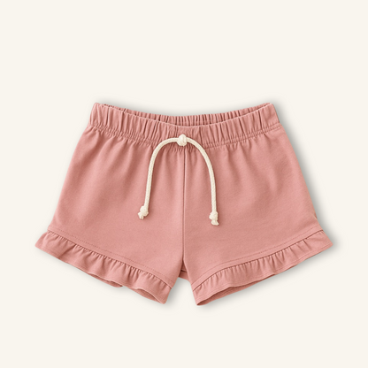 Kids Handcrafted Petal Ruffle Shorts