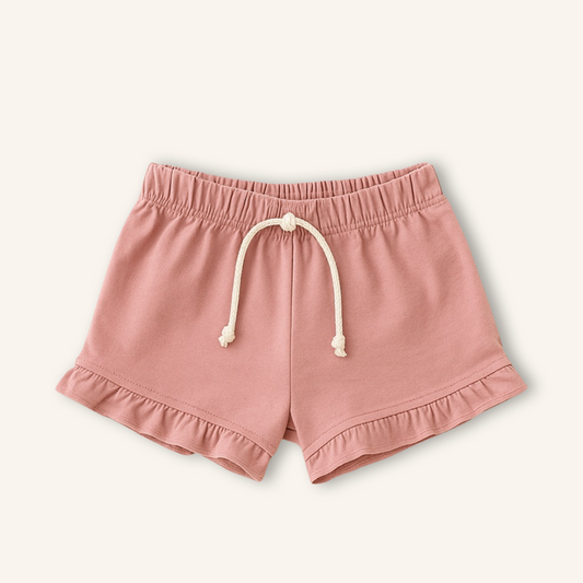 Kids Handcrafted Petal Ruffle Shorts