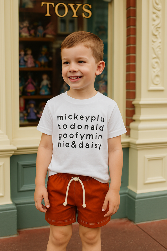 Kids Character Friends Top & Optional Bottoms