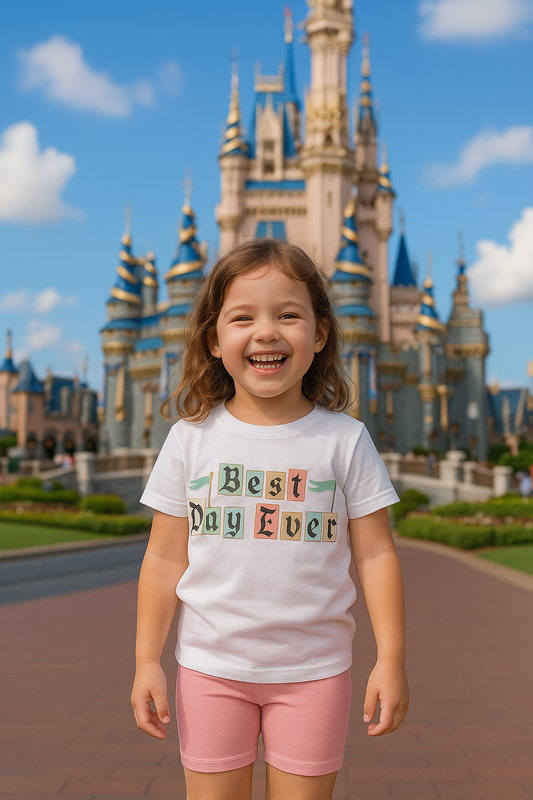 Kids Best Day Ever Graphic Tee & Optional Bottoms