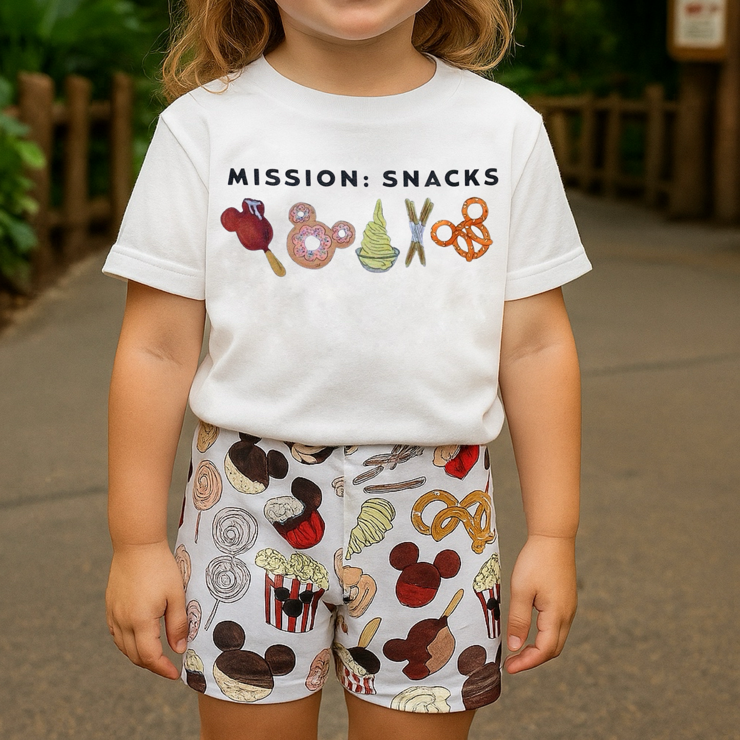 Kids Mission Snacks Graphic Tee & Optional Bottoms
